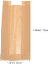 30 Pack 23x12x5 Cm, Packaging Zerodeko Kraft Paper Bread Bags with Window, Mini Loaf Pouches Eco-friendly Bakery Bags