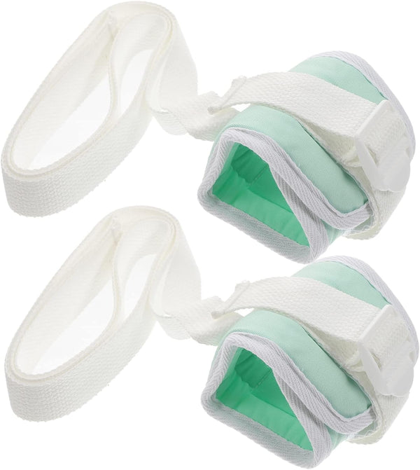 2pcs Professional Patient Belt Wrist Strap Comfortable Ankle and Hand Cuffs for