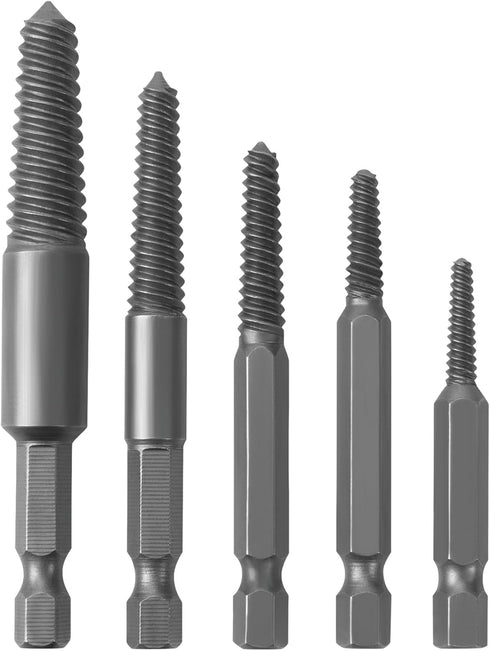 Performance Tool W2964 Fine Threaded Extractor Set, Remove Damaged Fasteners from Wood, Plastic, or Metal