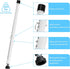16.5" 51" 2 Pack BsBsBest Sliding Door Security Bar to Sliding Door Lock Heavy Duty Sliding Glass Patio Door Window