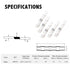 Kuject 300PCS White Waterproof Self Solder Heat Shrink Butt Connector Solder Sleeve Electrical Butt Splice for