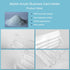 Business Card Holder, 8 Pocket Acrylic Stand for Desk, Clear Business Card Display for Home and Office, 4 PCS