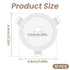 Dplolng 10 Ring,E27 3/7" Pcs Lamp Shade Adapter to Light Shade Replacement Washer Adapter White Plastic Lampshade