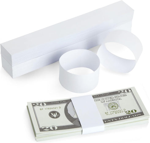 Juvale Money Bands - Secure Bundling & Cash Wrappers - Customizable Blank Currency