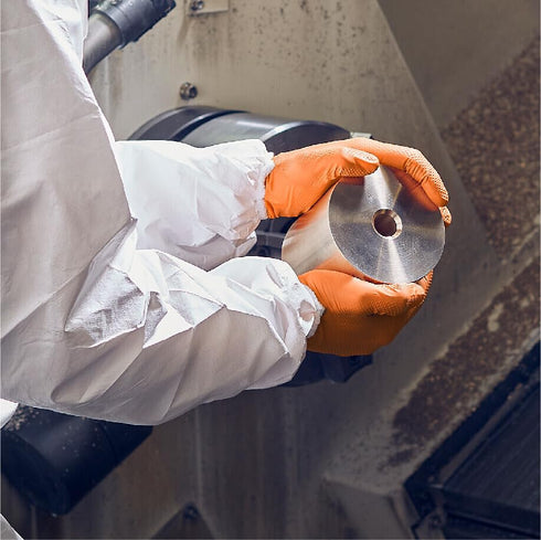 Ansell Microflex 93-256 Mega Texture Grip Nitrile Gloves: Extra Durable Disposable Gloves, 6.3 mil - Small (Box of 100)