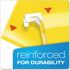 Pendaflex Extra Capacity Reinforced Hanging Folders - Legal Size, Yellow, 2", 25/BX