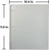 JAM PAPER Plastic 1 inch Clear Binder, 3 Ring - Sold Individually