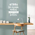 27.5" 22" Vinyl Wall Art Decal - Ice Cream Makes Everything Better - x - Modern Funny Quote Sticker Popsicles Cone