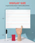 Gamenote 12 Pack Magnetic Small White Board Set, Double Sided Magnet Dry Erase Ruled Lap Boards 9x12 for Kids Learning