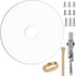 YAIRMIS Dia 6-1/2" Router Base Plate,DIY Drilling, w/BrassCentering Pin &Brass Nut,5/16 Inch Thick