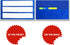 Magnetic Pocket Chart with 10 Dry Erase Cards for Standards, Daily Schedule, Activities, Class Demonstrations (Blue)