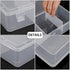 BTSKY 4 Pack Photo Storage Boxes for 4"x6" Pictures, Greeting Card Organizer with Removable Divider for Craft Storage