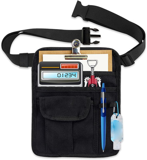 FAURAPMNG Server Apron Bag, Restaurant Server Waist Money Pouch Bag, Restaurant Bar Apron