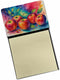 Caroline's Treasures Colorful Apples Sticky Note Holder, Refillable Dispenser for Self-Sticky Note Pads