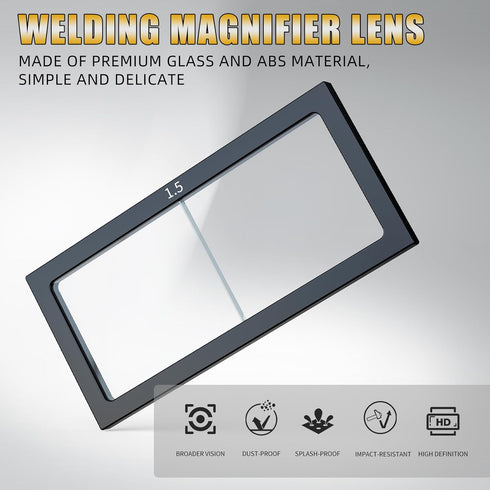 1.0/1.5/2.0/2.5/3.0 (G-1.5 TRQWH Welding Helmet Glass Magnifying Lens Diopter Eye-Protecting Welder Accessories