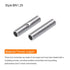 MECCANIXITY 200Pcs Non Insulated Butt Connectors, 22-16AWG Wire Connector BN1.25 for Electrical Crimp