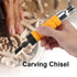 Electric Woodworking Carving Chisel Tool Accessories, 5 Blades and 1 Wrench for Carpenter and Graver