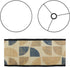 E27 11.8" 11.8" 7.87" 4 Crapyt Drum Wood Lampshade, Round Removable Lamp Cover, Vintage Geometric Pattern Lampshades