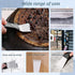2Pcs Cleaning Scraper for Ovens, Stainless Steel Multi-Kitchen Scraper with 3Pcs Brass Nylon Brushes, Black