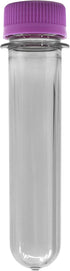 10PK 25mL EISCO Baby Soda Bottles with Caps, - PET Plastic Test Tubes Labs