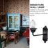1:12 5pcs Set, Yardwe Miniature Scene Lights - Vintage DIY Scale LED Wall Sconces, Outdoor & Indoor Use