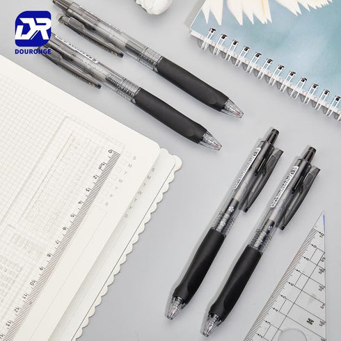 Gel Pens 10 Pcs, 0.5mm Black Ink Fine Point Smooth Writing Pens - Ball Point Pens for Journaling Note Taking, Cute