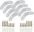 Joyangy 8pcs 2 Inch L Brackets, Heavy Duty Wall Mount White L Corner
