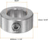 4pcs Shaft Collar 3/4" Bore 304 Stainless Steel Set Screw Shaft Collars, 1-1/4" OD, 9/16" Width, for Wheel Barrow Axle, Gearbox Assemblies, Machine Tools, Industry