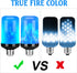 Y-STOP 4 Pack LED Flame Light Bulb, E26 Base Flickering Light Bulbs with 4 Modes for Halloween, Christmas, Home Decor