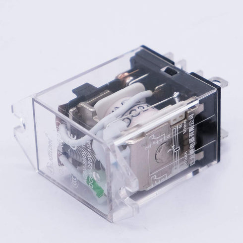 mxuteuk 2pcs DC 24V Coil Relay 8 Pin 10A DPDT with LED Indicator Electromagnetic Power Relay