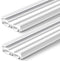 Pushglossy 2 Pcs 36" Slide on Door Sweep 1-3/4" Wide Vinyl Weatherstrip Seal