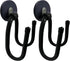 Pmsanzay 2 Pack Strong Magnetic Garage Storage Hooks, Heavy Duty Magnet Organizer Hooks with Rubber Coating for Garden Tools, Hose,Workshop,Pool Tools,for Indoor & Outdoor Hanging (Black) by Pmsanzay