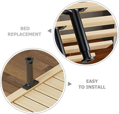 2pcs 20-37cm, Luxshiny Adjustable Plastic Furniture Legs for Bed Frame Support, Telescopic Height Waterproof Cabinet