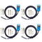 Square Inductive Proximity Sensor SN04-P Normally Open Detection Switch PNP NO with TL PL SN Bracket (Blue, 4 Pack)
