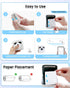Mini Bluetooth Thermal Printer - 300DPI Mini Printer Machine with 5 Rolls of Papers for Study Notes, DIY, Journal,