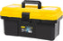 14 Inch Tool Box with Lock, 2-Layer Heavy-Duty Organizer with Removable Tray,