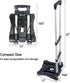 110-lbs Sutekus Folding Hand Truck and Dolly Lightweight Portable Luggage Cart for School Travel Office Moving (Black)