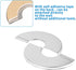 3 Pcs Stainless Steel Wall Split Flange Round Escutcheon Plate Cover for Plumbing Self Adhesive Split Pipe Flange