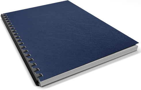 Binditek 100 Pack 16 Mil Leather-Textured Heavyduty Polycovers, Letter Size, Plastic Binding Presentation Covers, 8-1/2