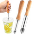 Rimoev 2-Piece Set Straw Puncher for Plastic Lids Lemonade, Stainless Straw Hole Punch