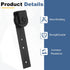 2Pcs (115x29mm, 3 uxcell Sliding Barn Door Hardware Hanger, Mini Sliding Door Hardware for TV Stands Wardrobe Small