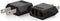 Unidapt US Canada Mexico Travel Plug Adapter, European to US Plug Adapter, 2-Pack EU to US Adaptor
