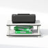 Furinno Just 2-Tier Toolless Multipurpose Printer Stand, Display Storage Shelf, White w/White Tube