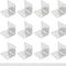 bociloy 12PCS 38x30x30mm Stainless Steel Corner Braces, 90 Degree L-Shaped Support Brackets, 4