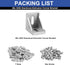 26pcs 3030 Bracket Corner Connector Aluminum Extrusion Hardware with T Nuts and Screws for 3D Printer Frame