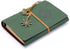 EvZ Leather Writing Journal Notebook, 7 Inches Vintage Nautical Spiral Notepad, Dark Green