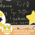 EXCEART Mini Magnetic Dry Erase Eraser, 15Pcs Star Shaped Chalkboard Cleansers, Reusable Whiteboard Wipes
