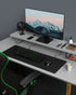 Black Shark Gaming Mouse Pad Desk Mat, 31.5” x 11.8” x 0.15”, Superfine Fiber Surface, Non-Slip Rubber Base for Gamers