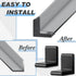 8 1.5 Inch Pcs Bed Frame End Caps - Rubber Angle Iron Caps L Shape Cover Feet - Black Corner Guard Anti Slip Furniture