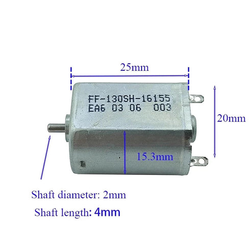 CFNXKTWBR 1pc FF-130SH-16155 130 3V-12V 17500RPM 20mm Micro Motor High Speed Carbon Brush Mini Motor for DIY Robot Toy